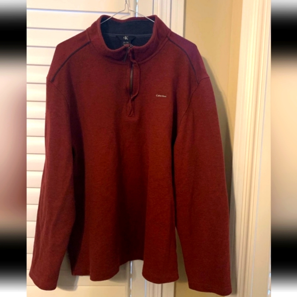 Mens XL Calvin Klein 1/4 zip sweater